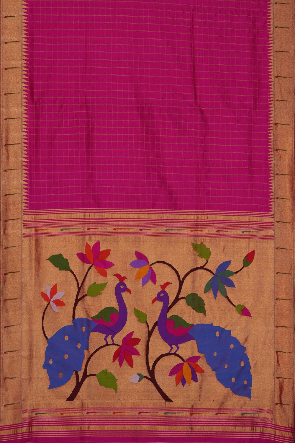 Image of Pink Paithani Silk Saree