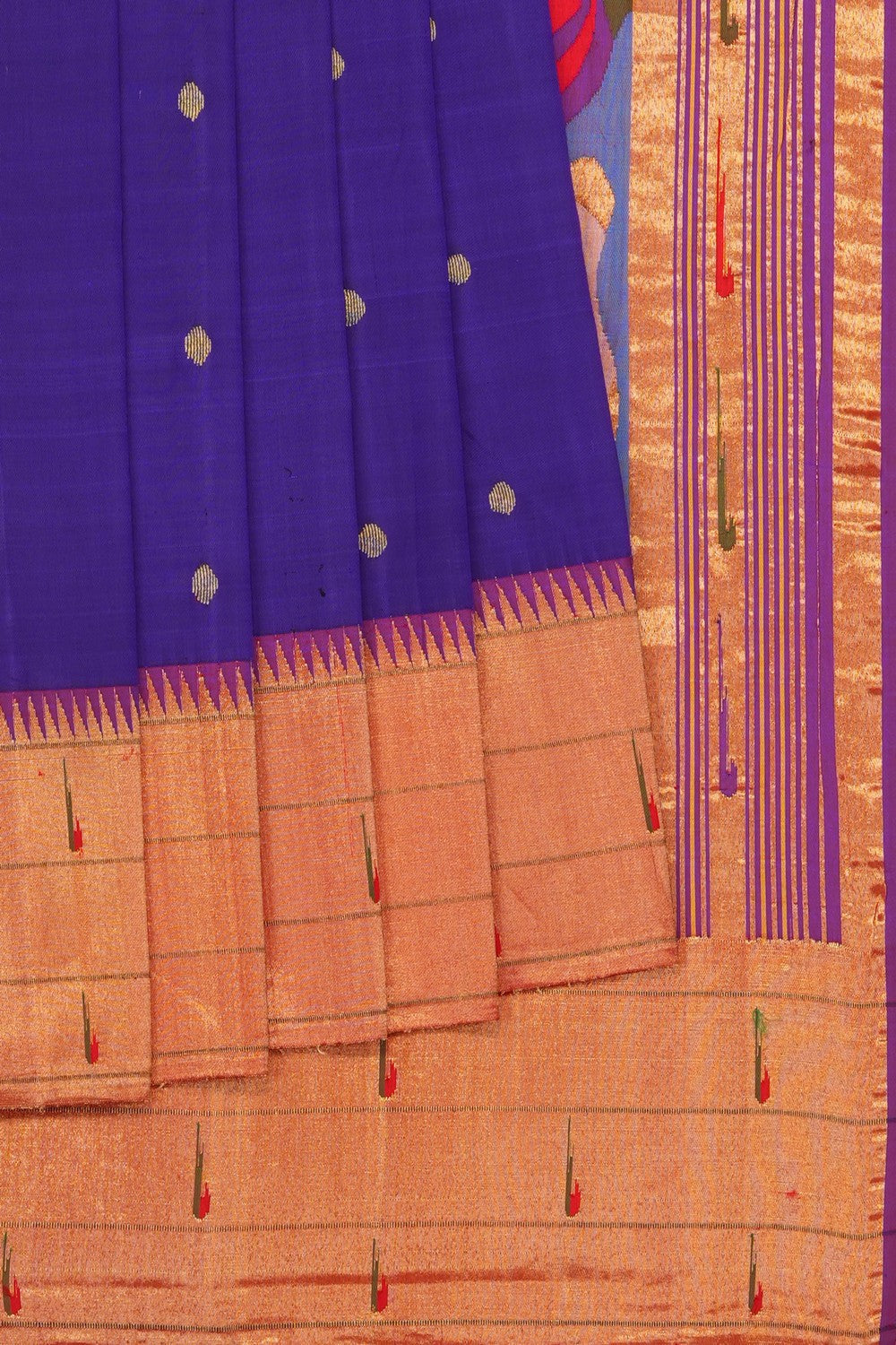 Image of Purple Paithani Silk Saree