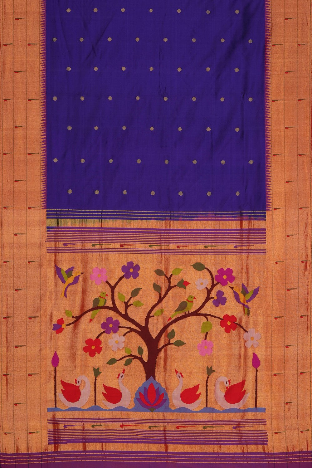 Image of Purple Paithani Silk Saree