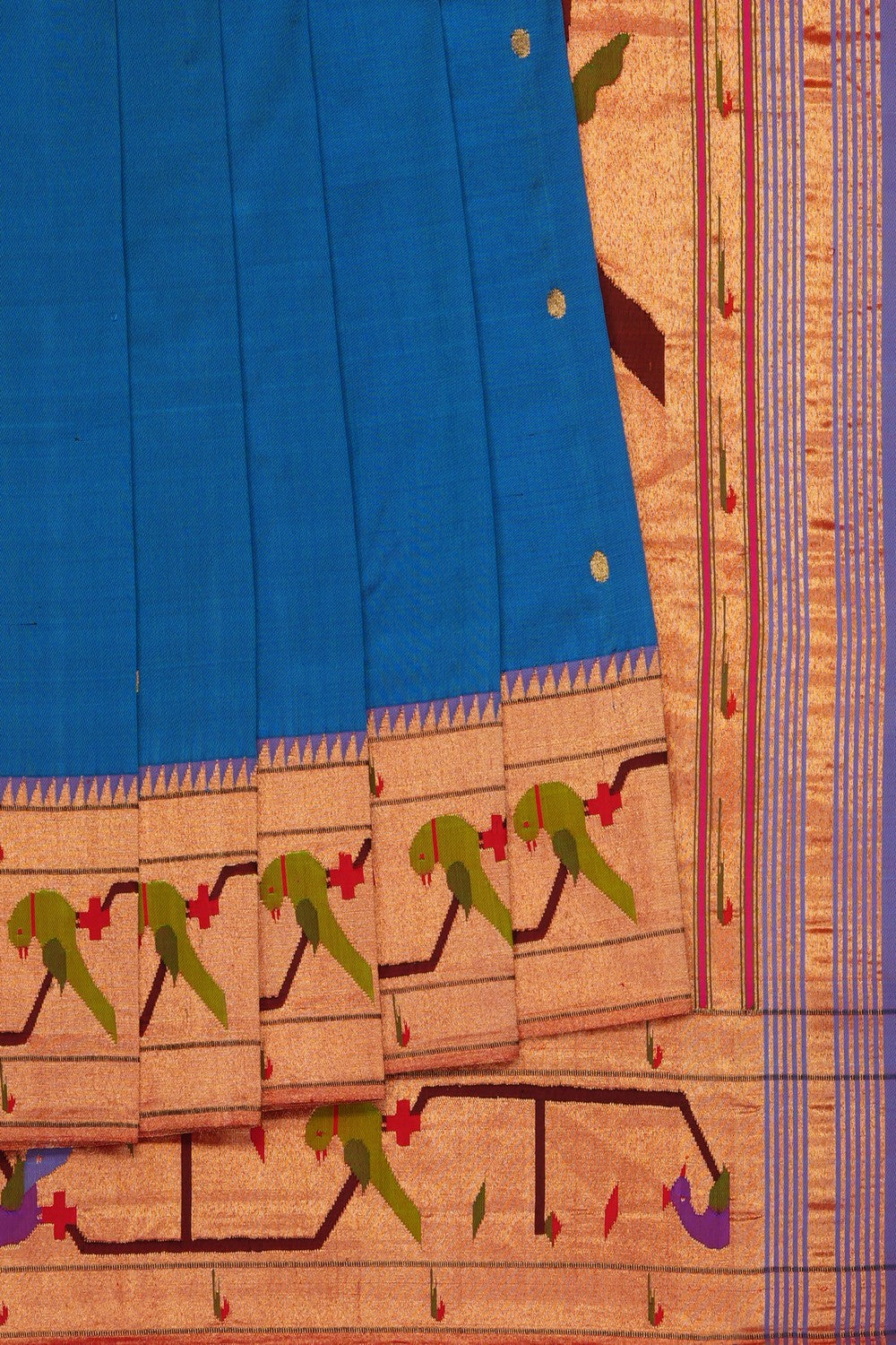 Image of Blue Paithani Silk Saree