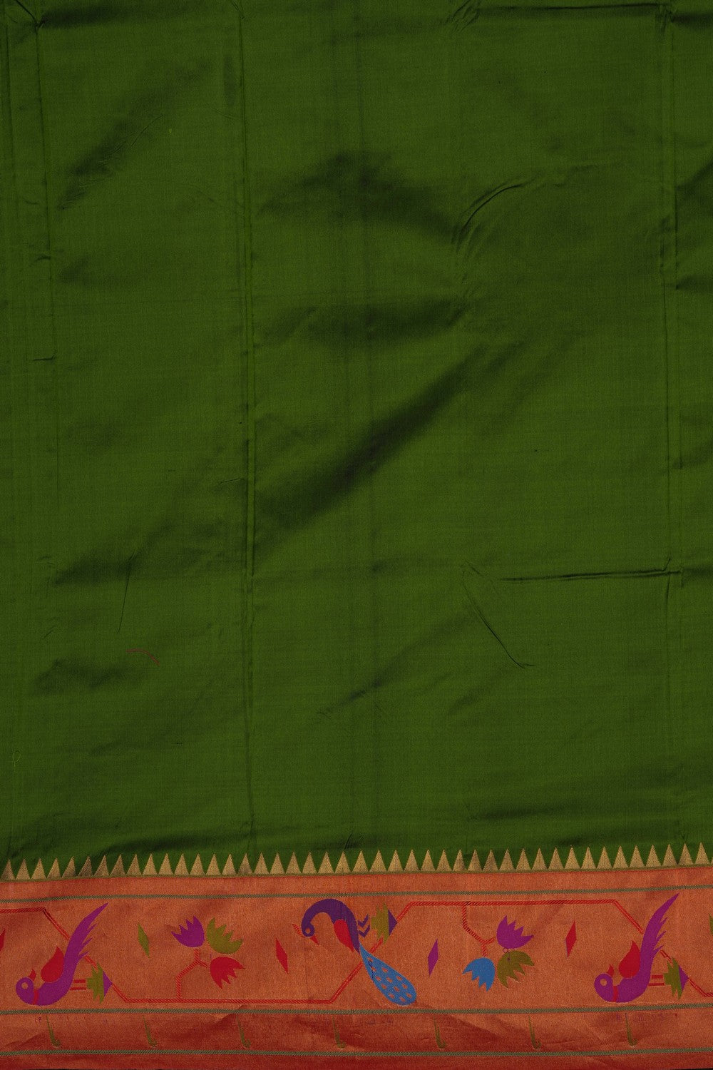Image of Green Paithani Silk Saree