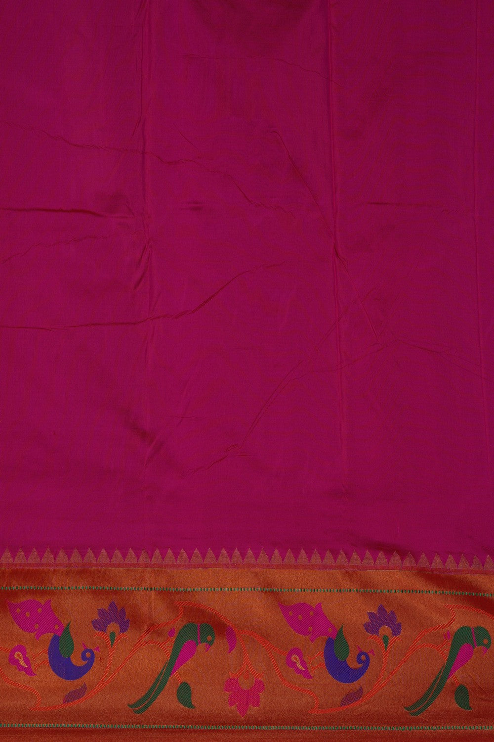 Image of Fuchsia Pink Paithani Silk Saree