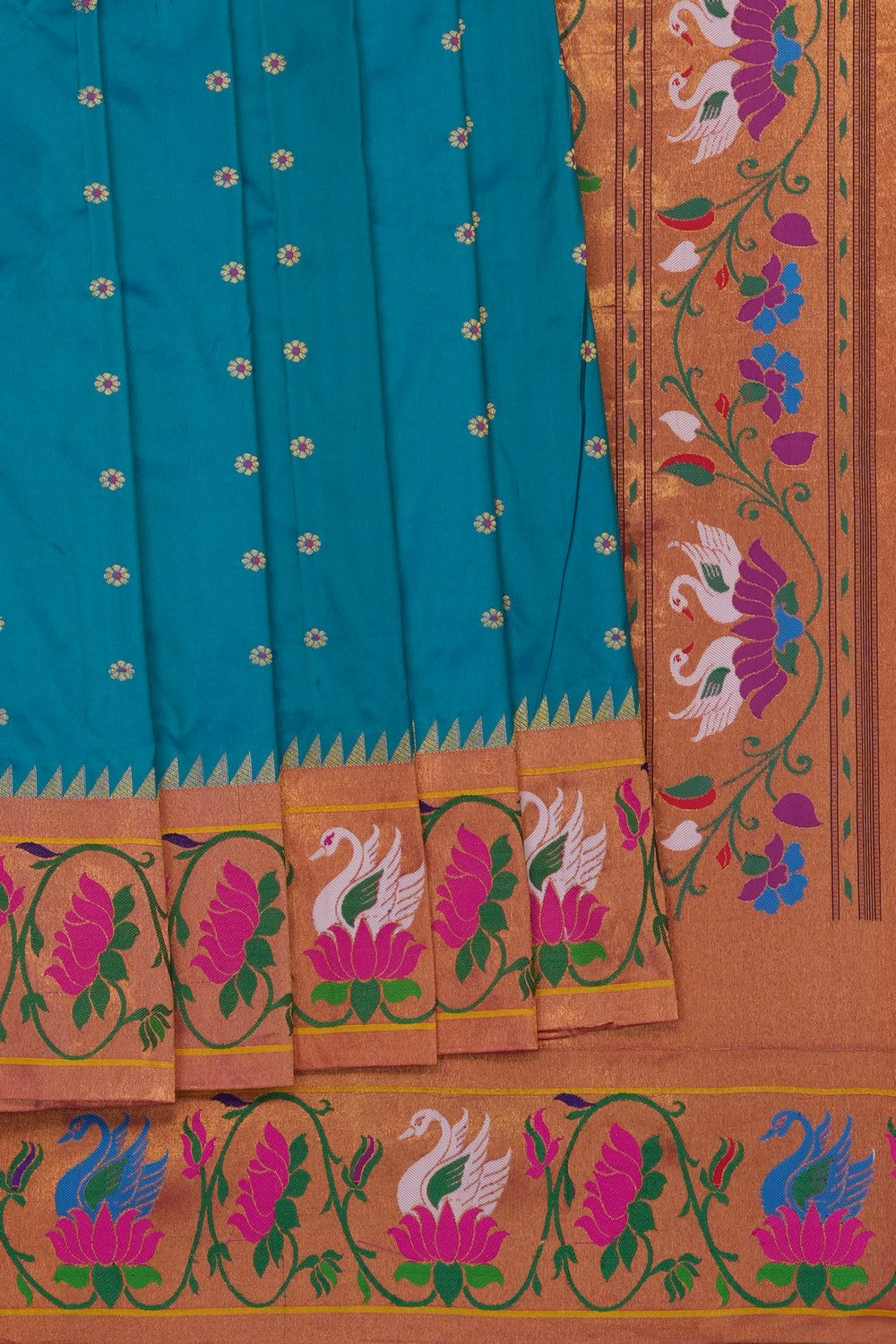 Image of Blue Paithani Silk Saree