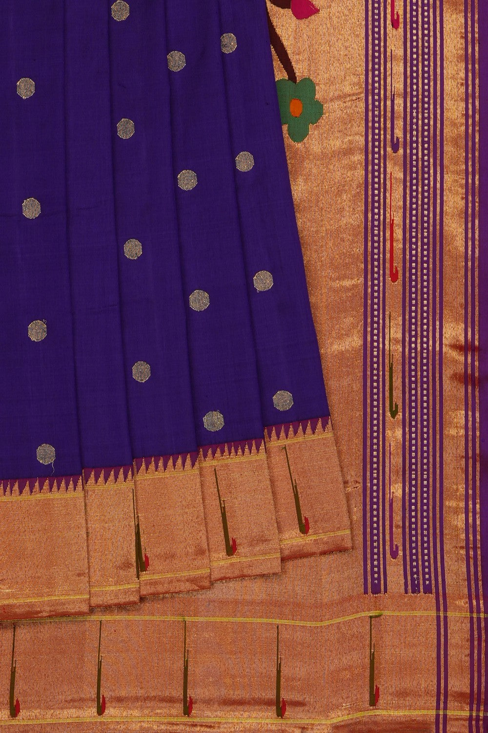 Image of Royal Purple Paithani Silk Saree