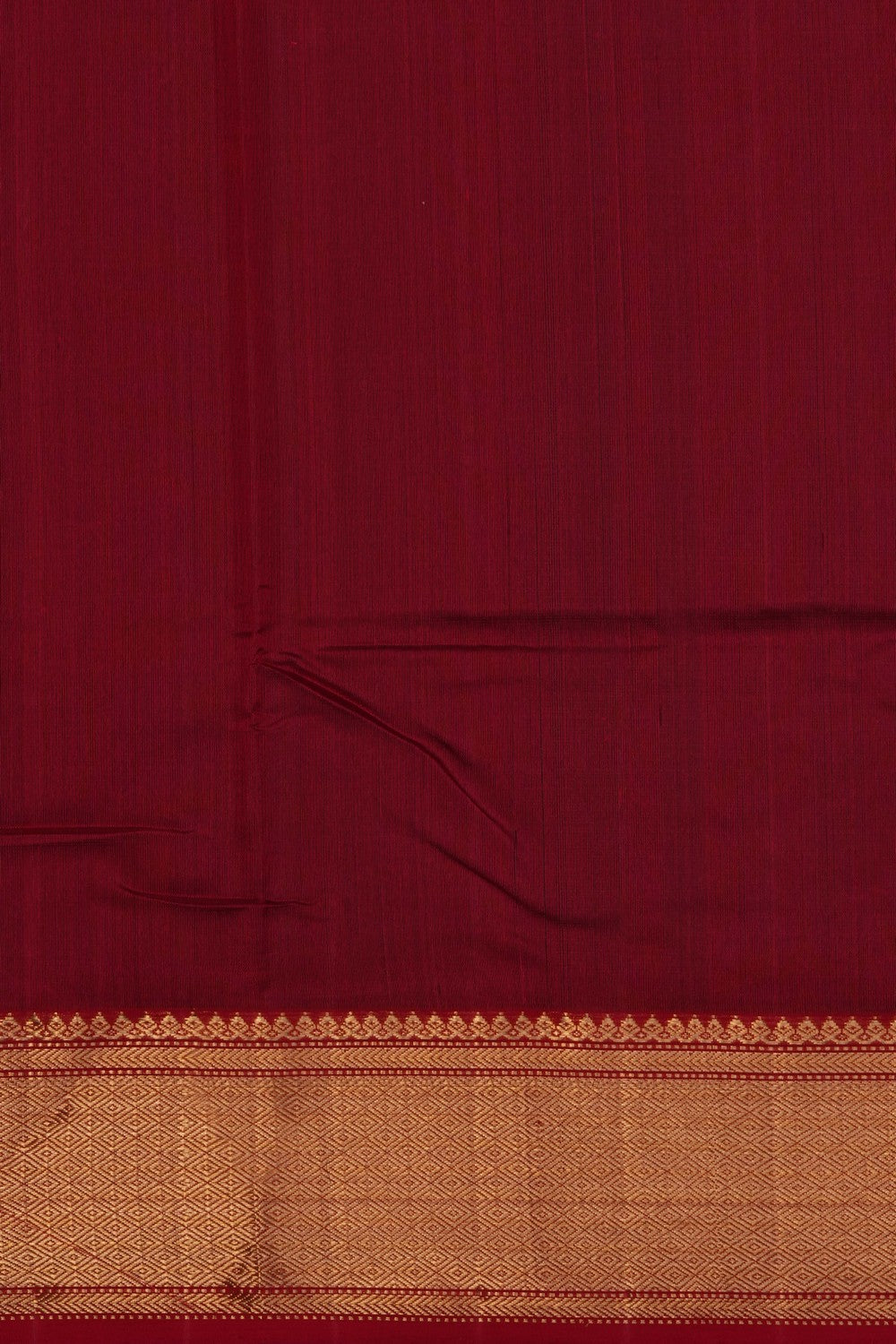 Image of Red Chanderi Silk Cotton Saree