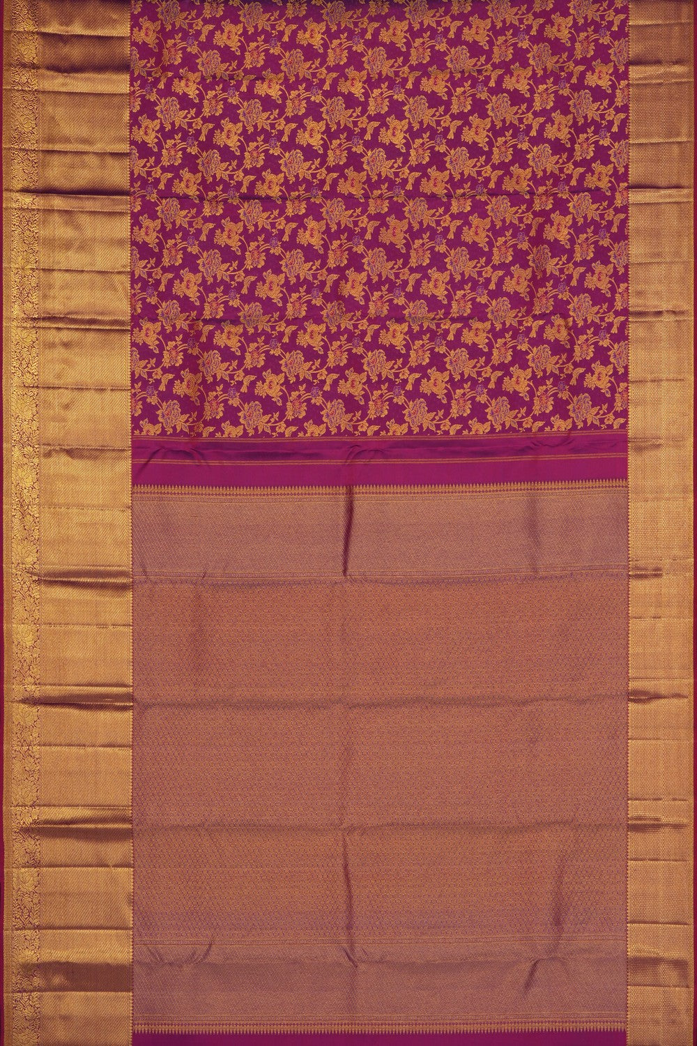 Image of Magenta Kanchipattu Brocade Saree
