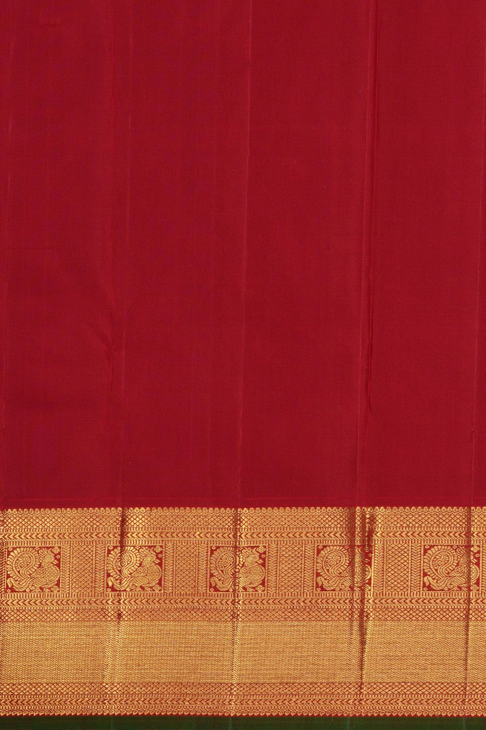 Image of Red Kanchipattu Brocade Saree