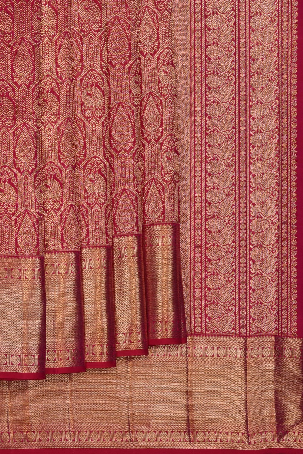 Image of Pink Kanchipattu Brocade Saree