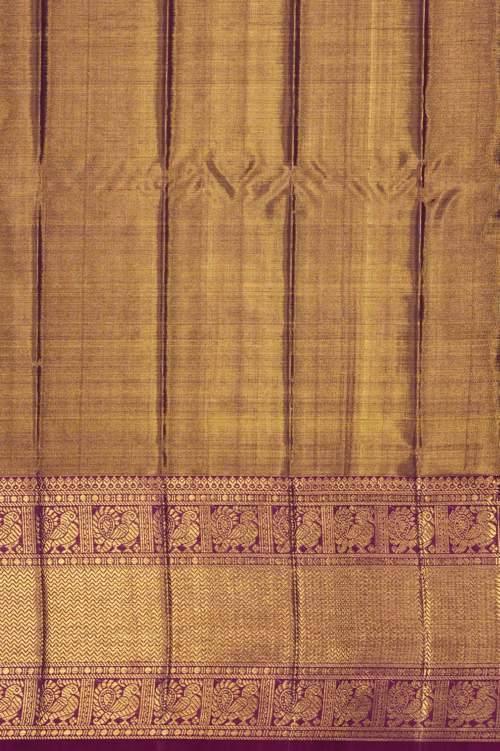Image of Gold Kanchipattu Tissue Brocade Saree