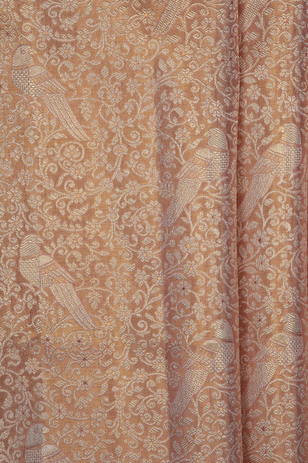 Image of Gold Kanchipattu Tissue Brocade Saree