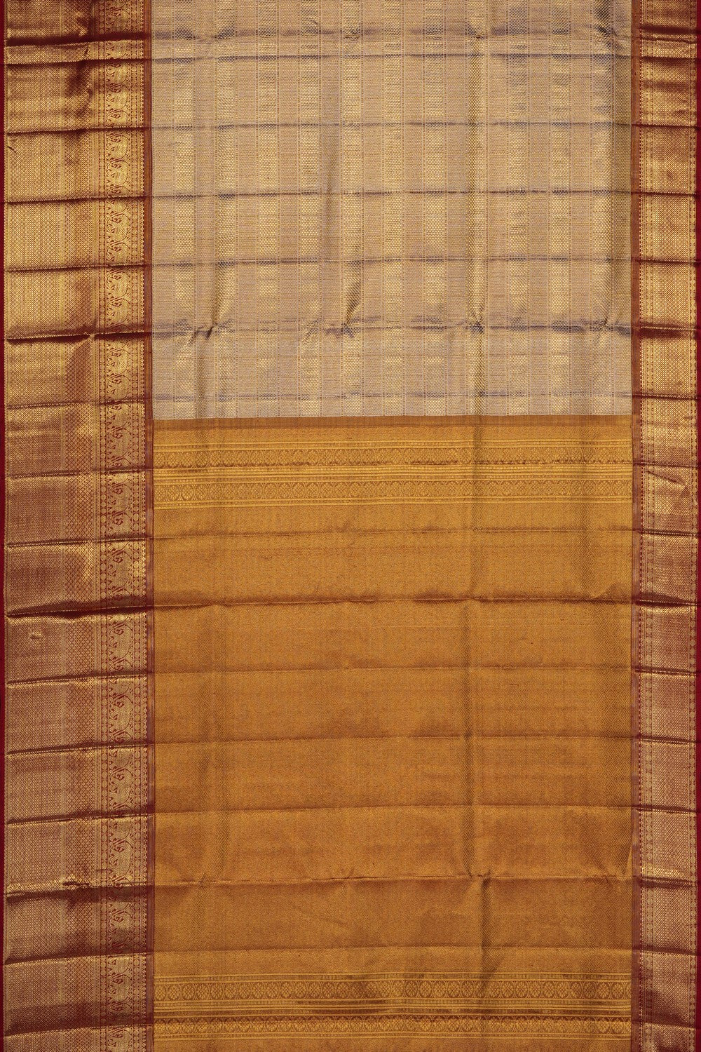 Image of Gold Kanchipattu Brocade Tissue Saree