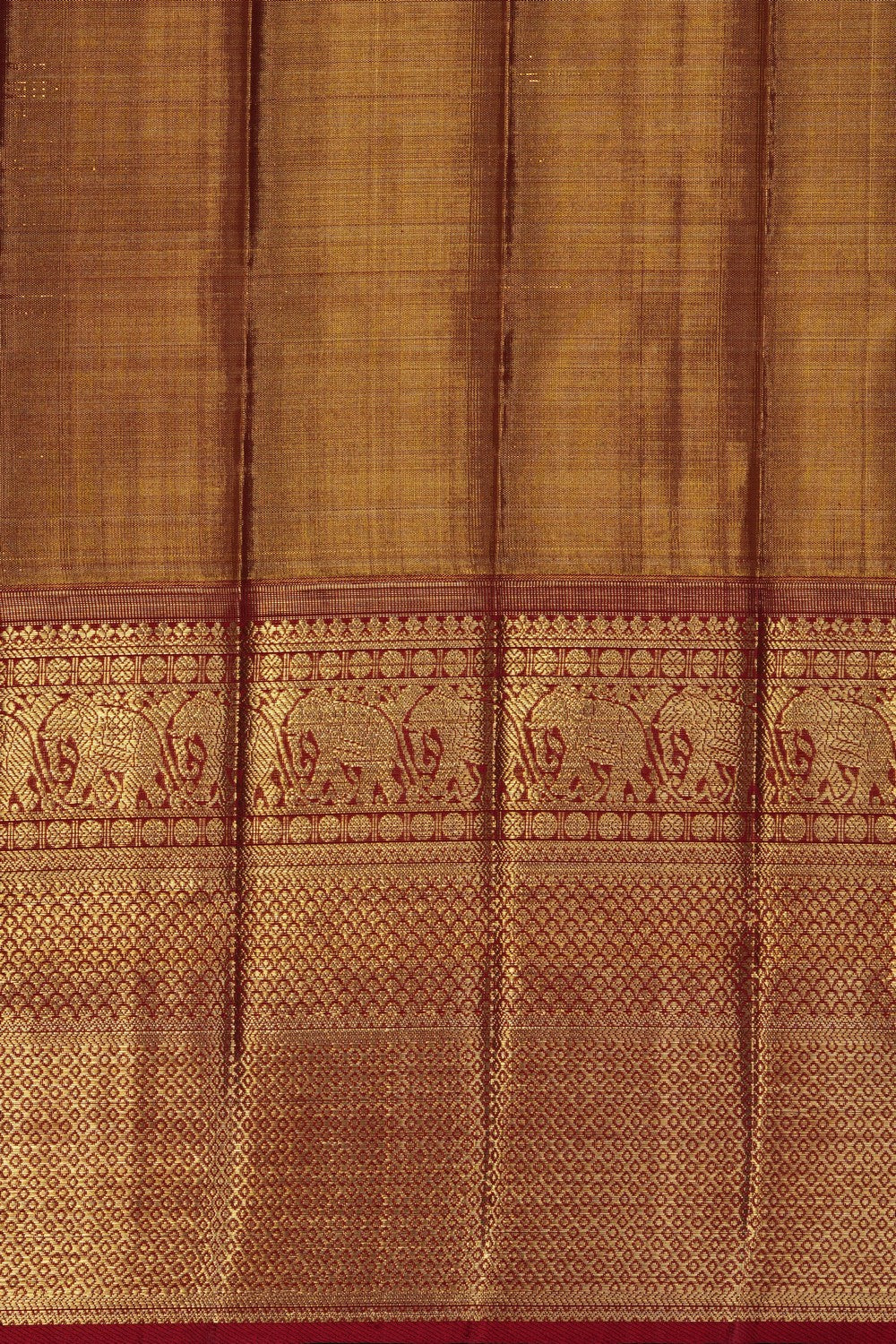 Image of Gold Kanchipattu Brocade Tissue Saree