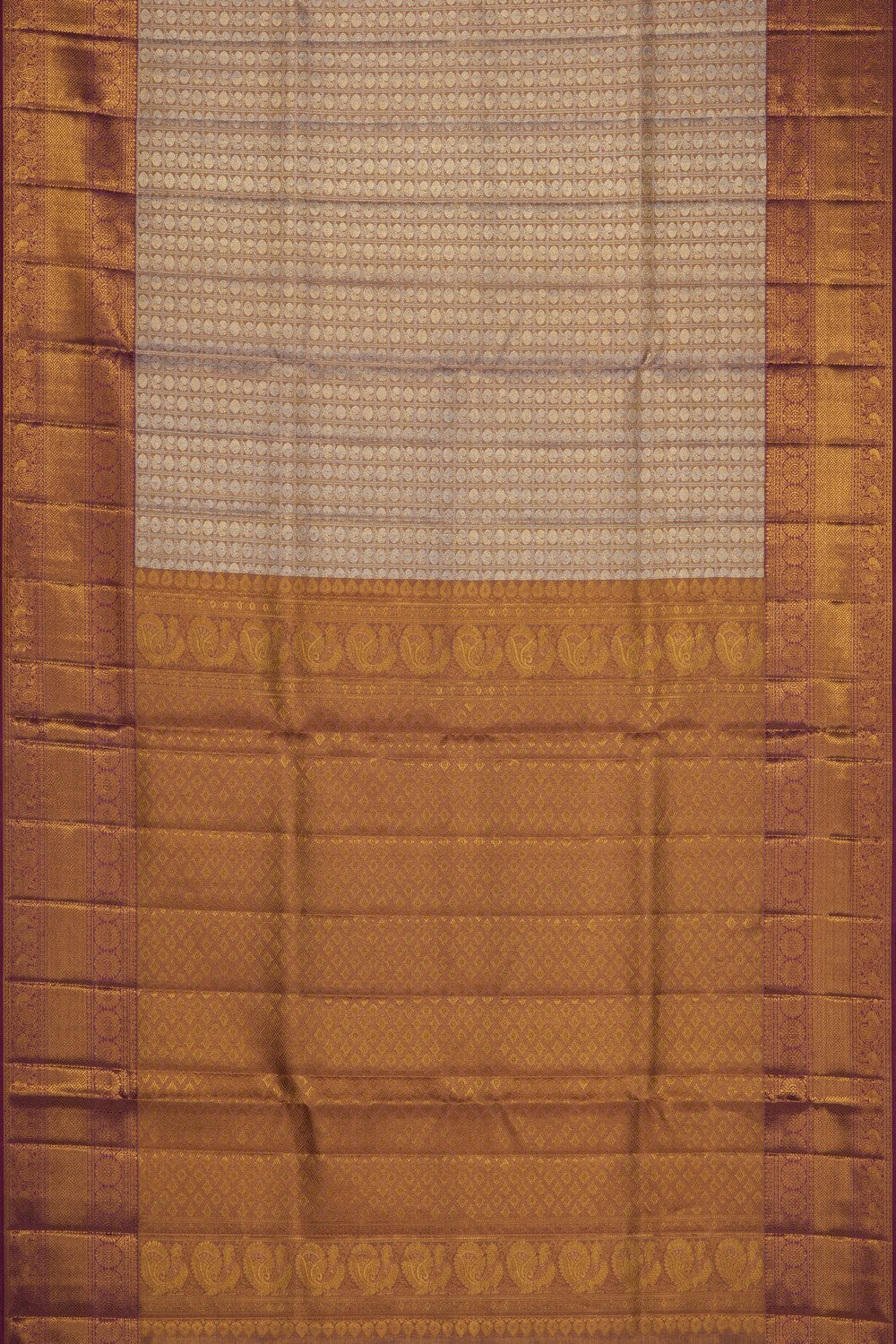 Image of Gold Kanchipattu Tissue Brocade Saree