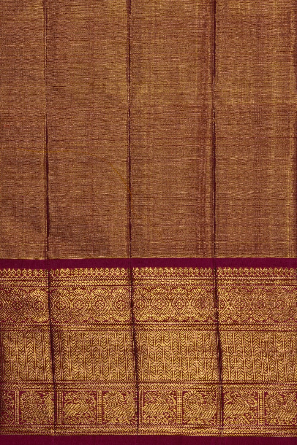 Image of Pink Kanchipattu Tissue Brocade Saree
