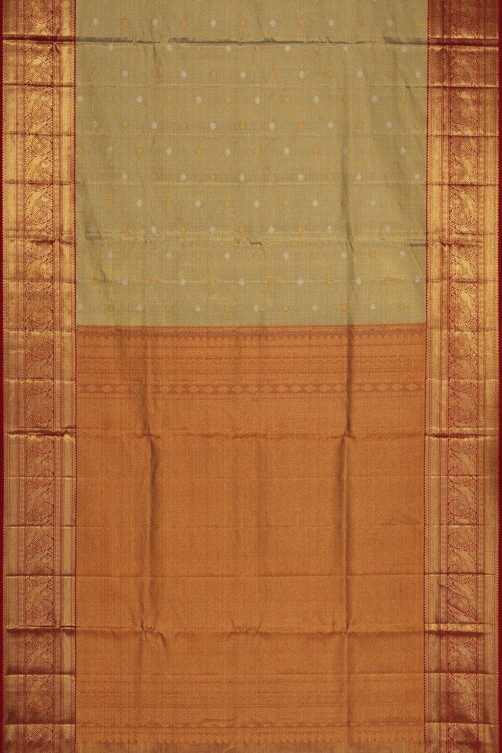 Image of Gold Kanchipattu Tissue Saree