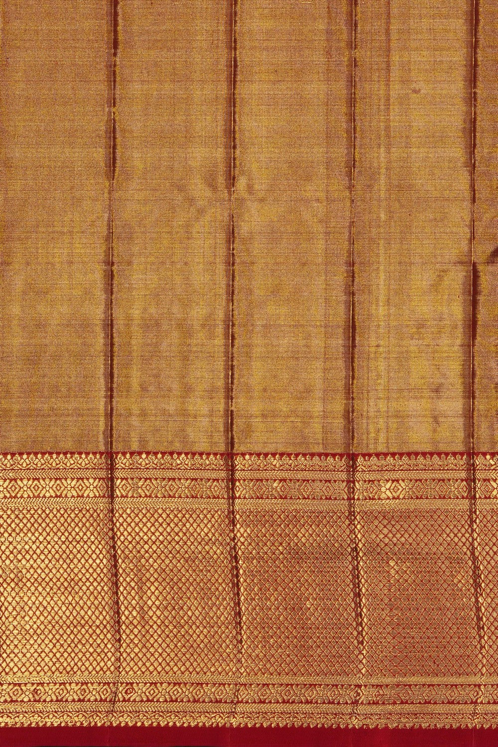Image of Gold Kanchipattu Tissue Brocade Saree