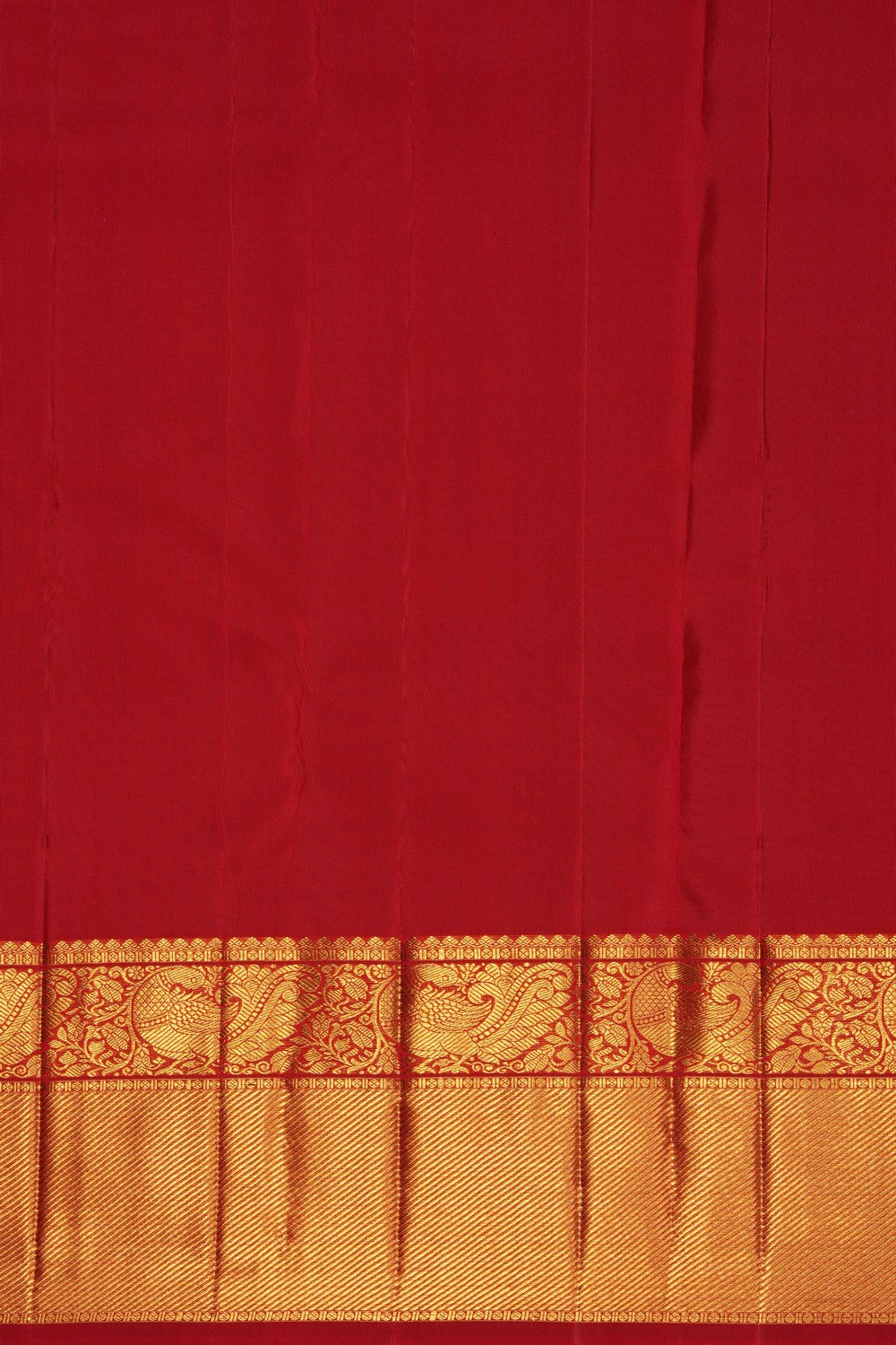 Image of Red Kanchipattu Brocade Saree