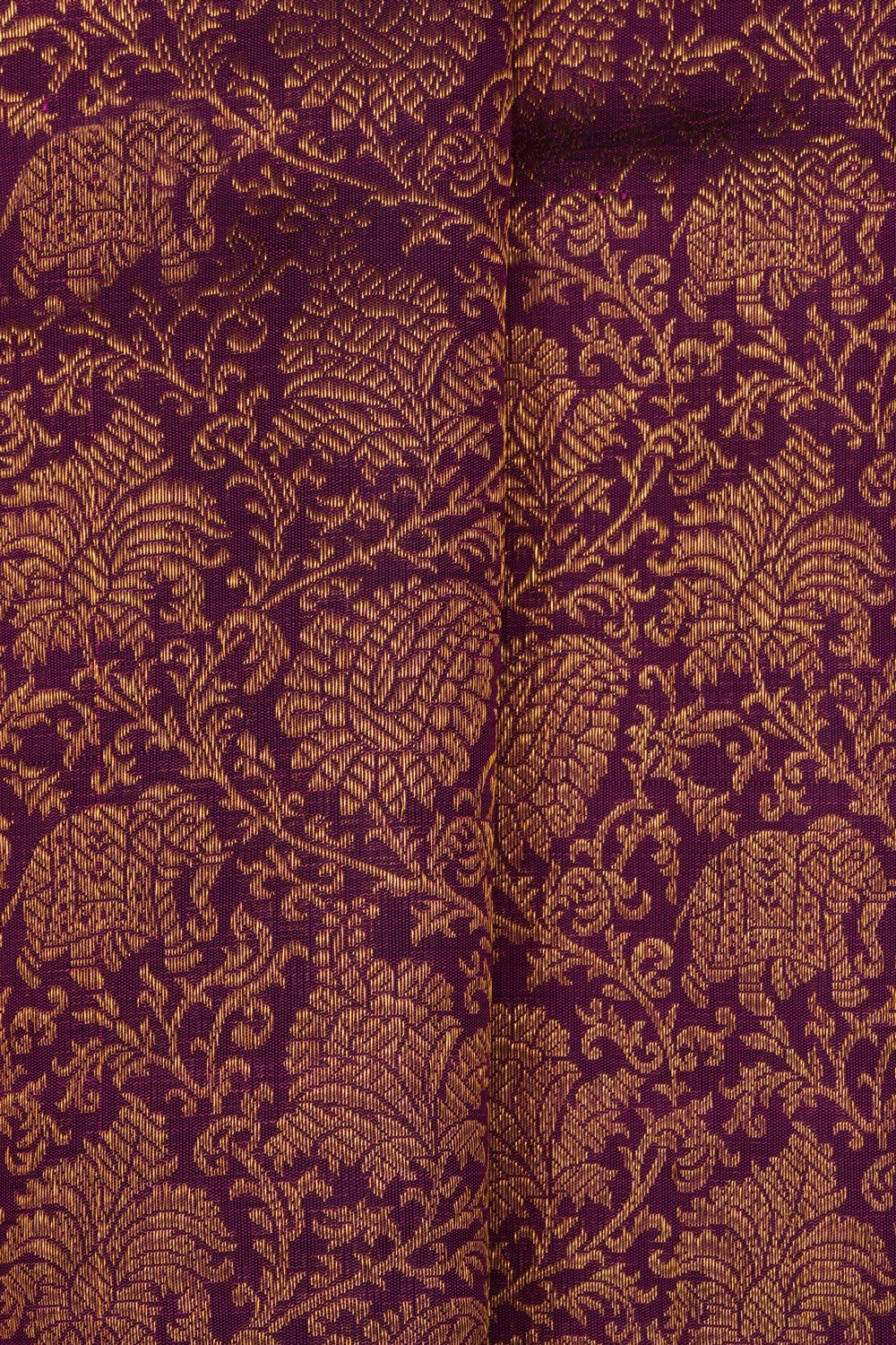 Image of Purple Kanchipattu Brocade Saree