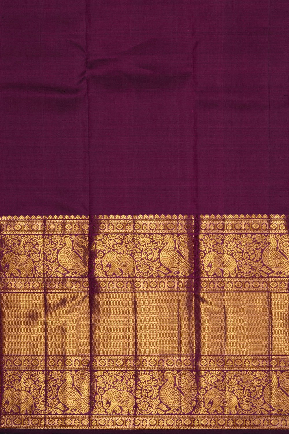 Image of Purple Kanchipattu Brocade Saree