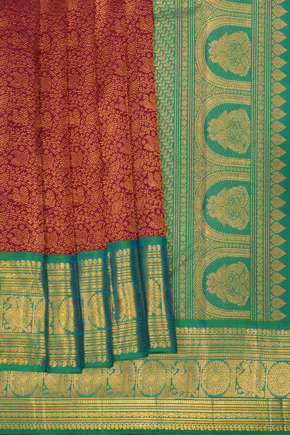 Image of Purple Kanchipattu Brocade Saree