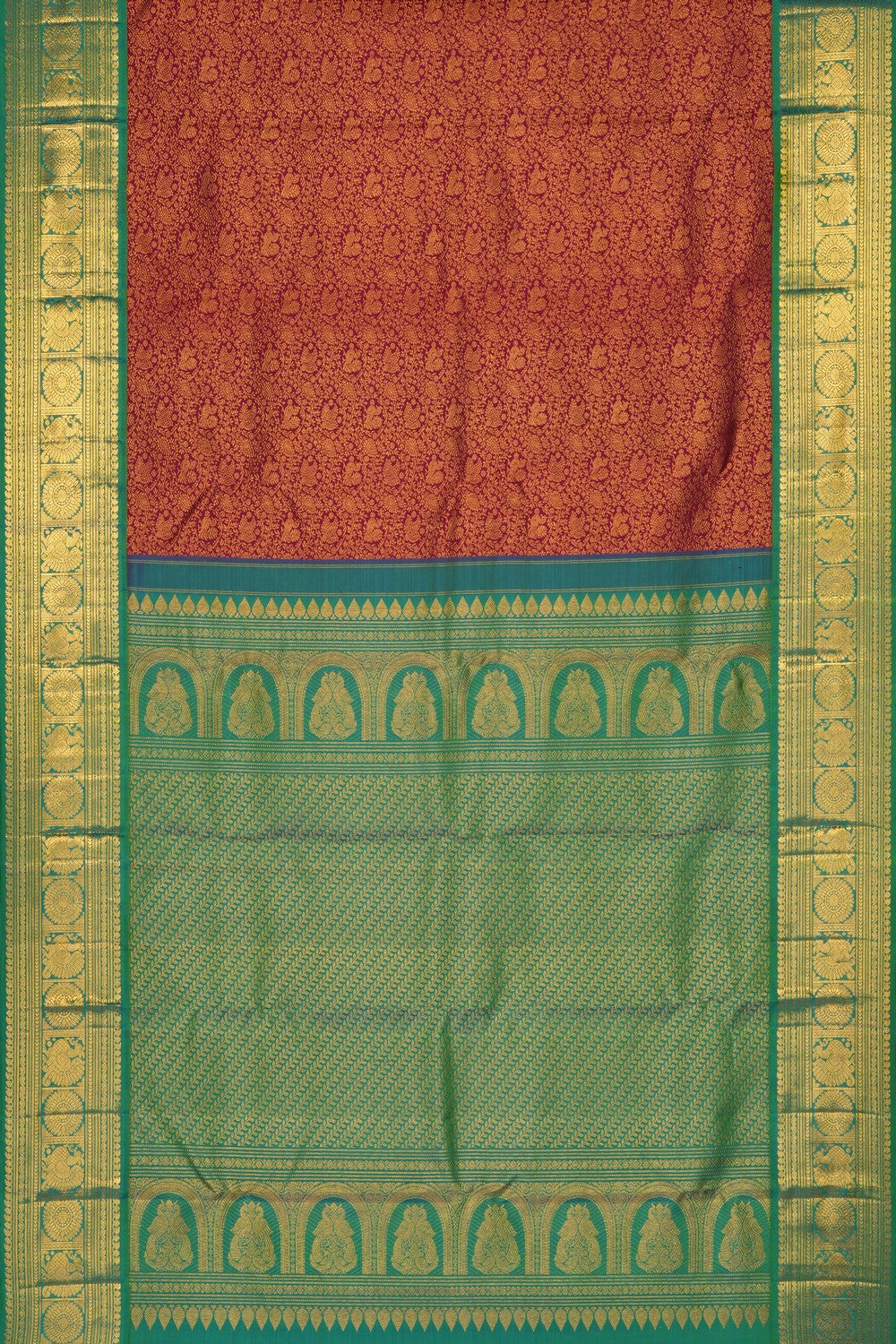 Image of Purple Kanchipattu Brocade Saree