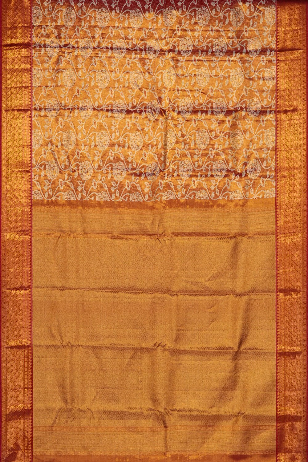 Image of Gold Kanchipattu Tissue Brocade Saree