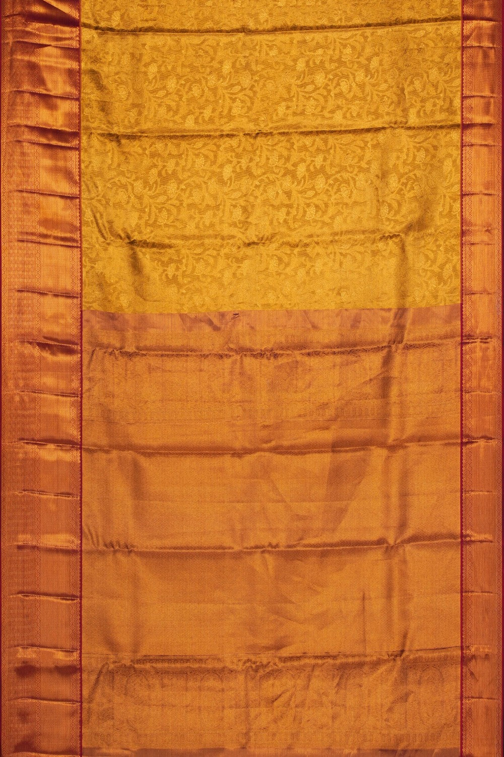 Image of Gold Kanchipattu Tissue Brocade Saree