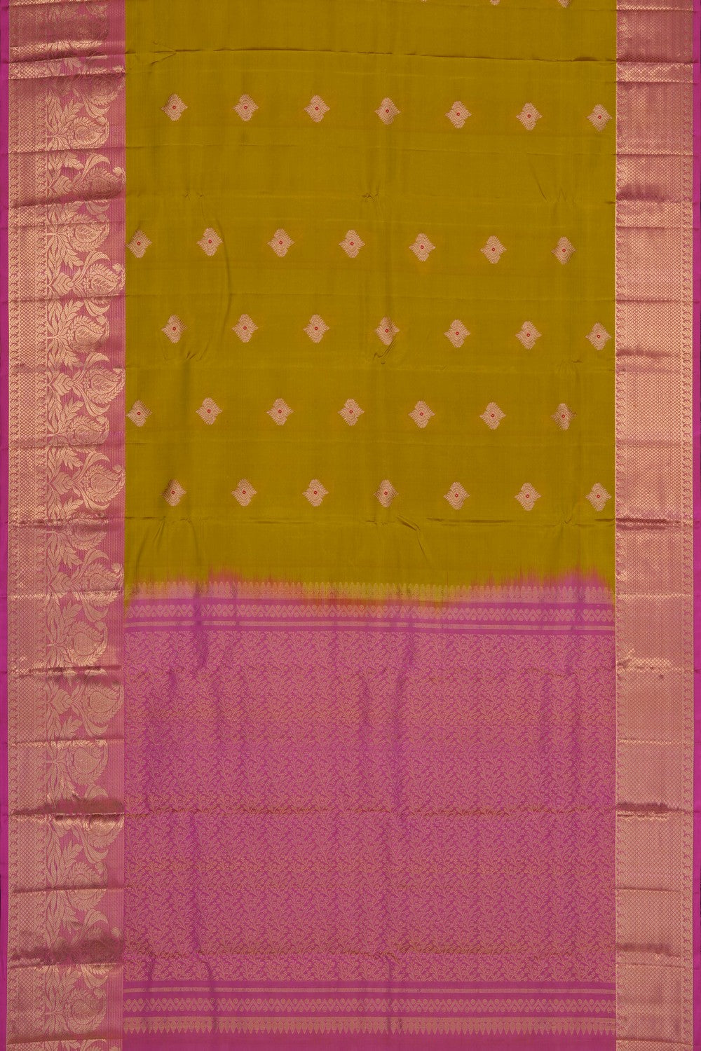 Image of Spring Green South Silk Saree
