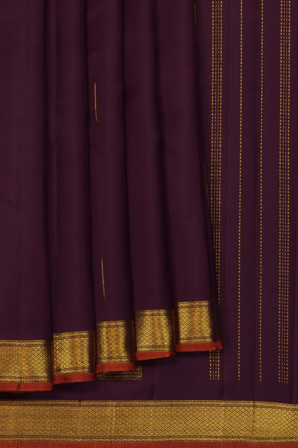 Image of Brown Kanjivaram Silk Saree