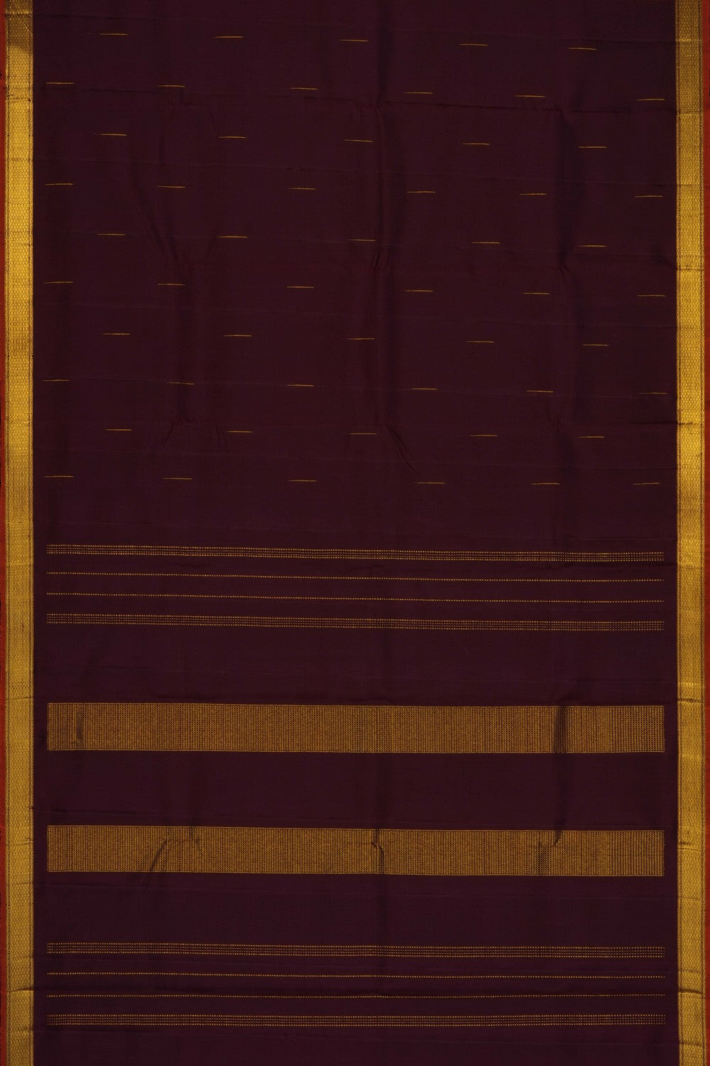 Image of Brown Kanjivaram Silk Saree