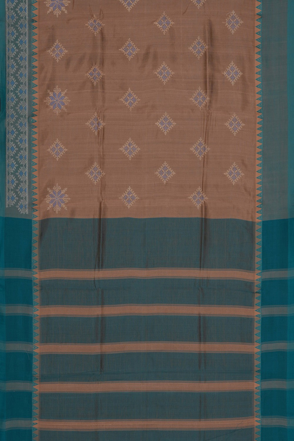 Image of Kasuti Embroidery Mangalgiri Silk Saree