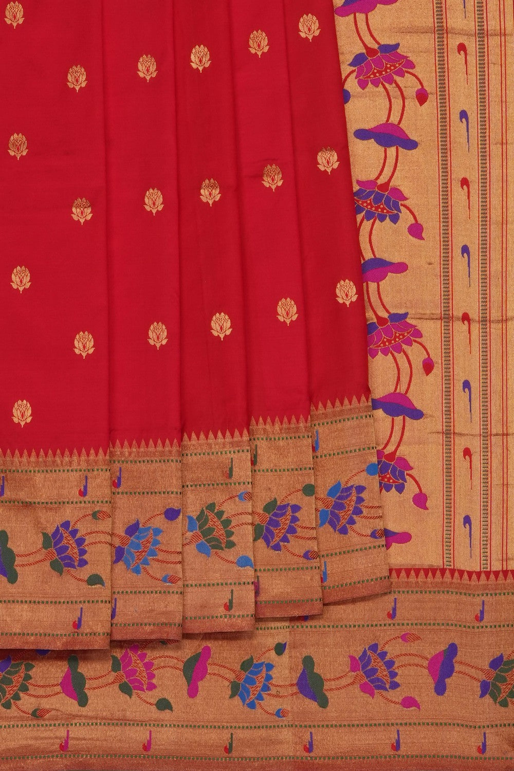 Image of Red Paithani Silk Saree