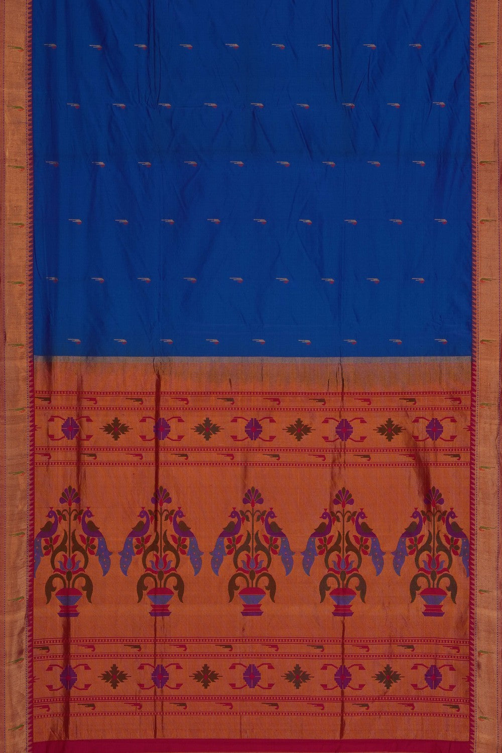 Image of Blue Paithani Silk Saree