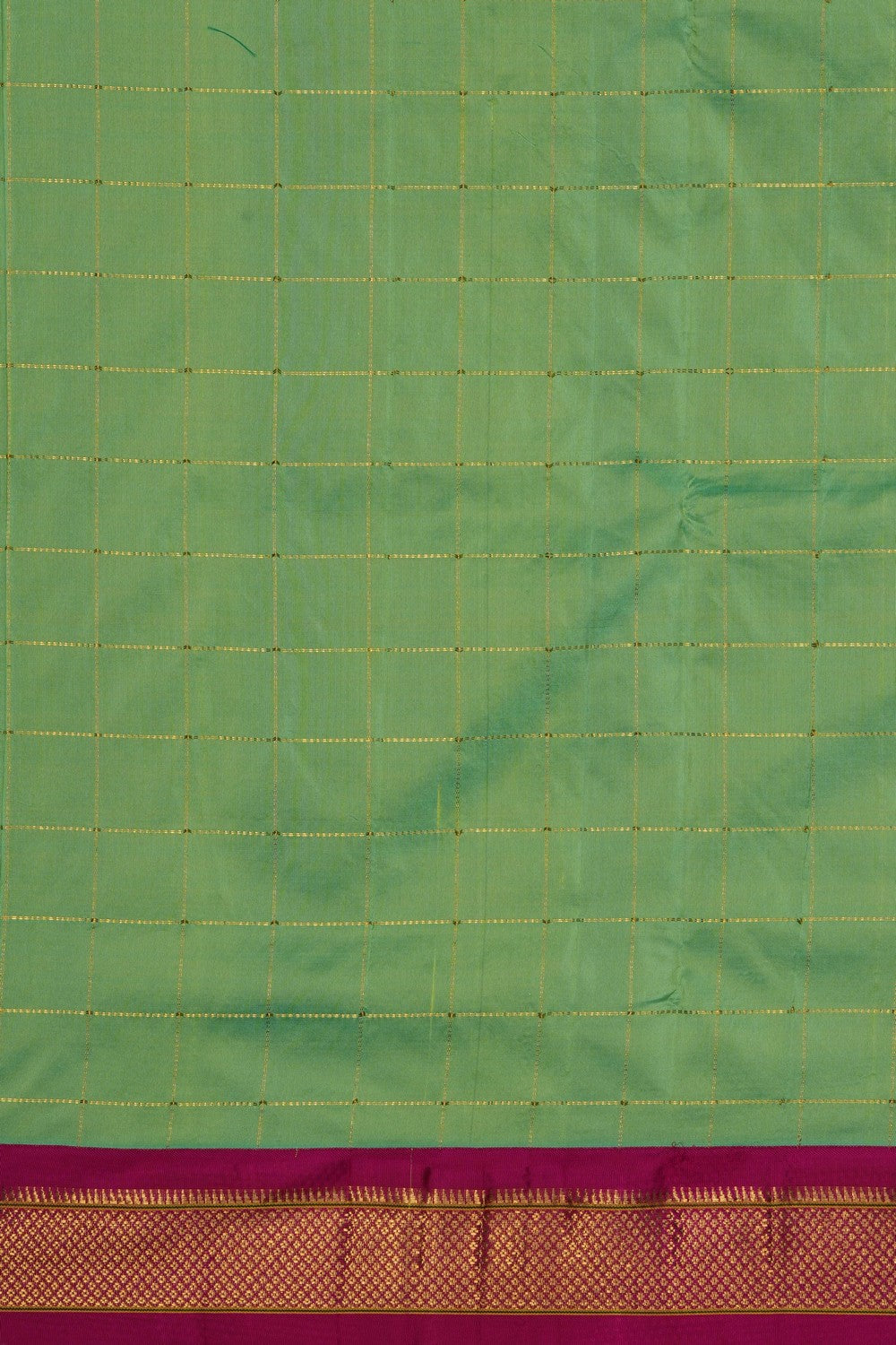 Image of Mint-Green Paithani Silk Saree