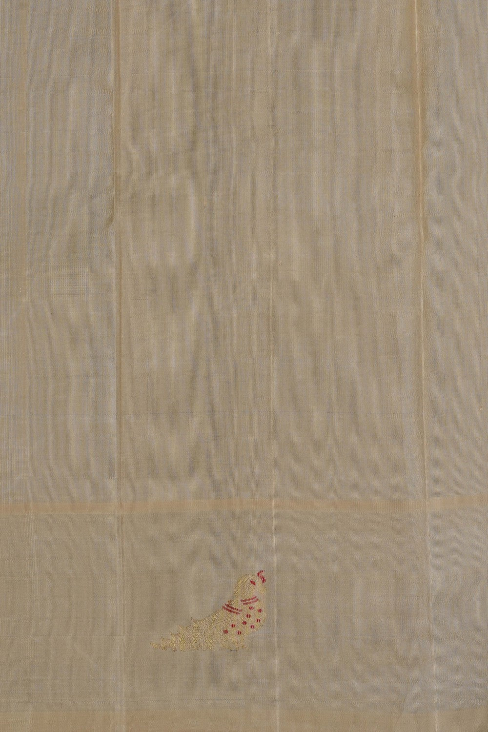 Image of Mustard Kanjivaram Silk Kattam Saree