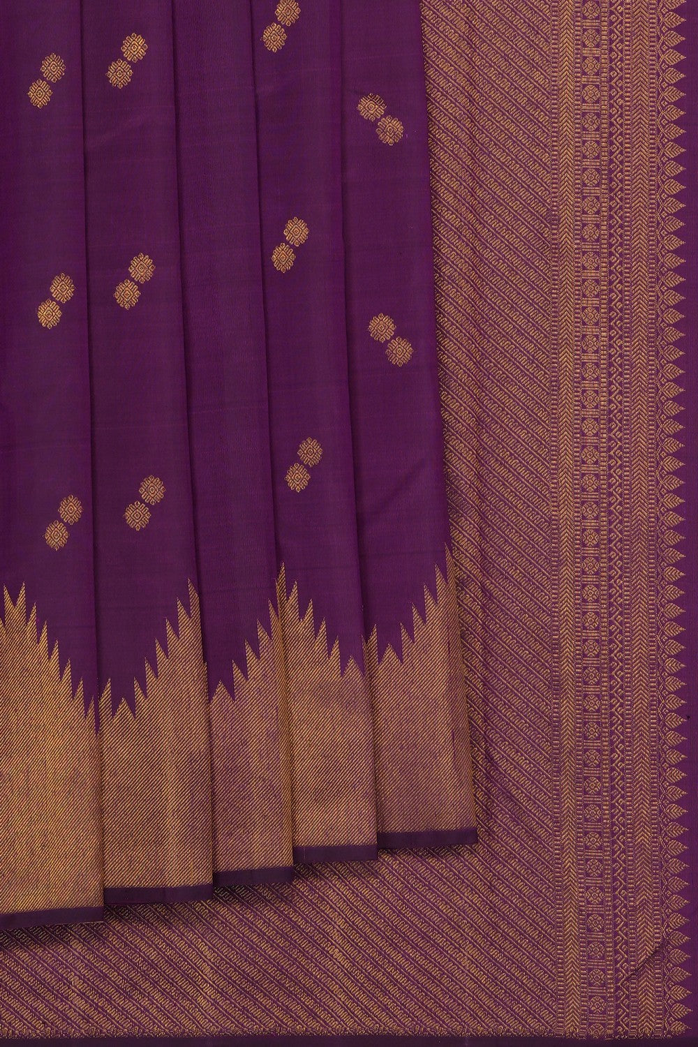 Image of Purple Arani Silk Saree