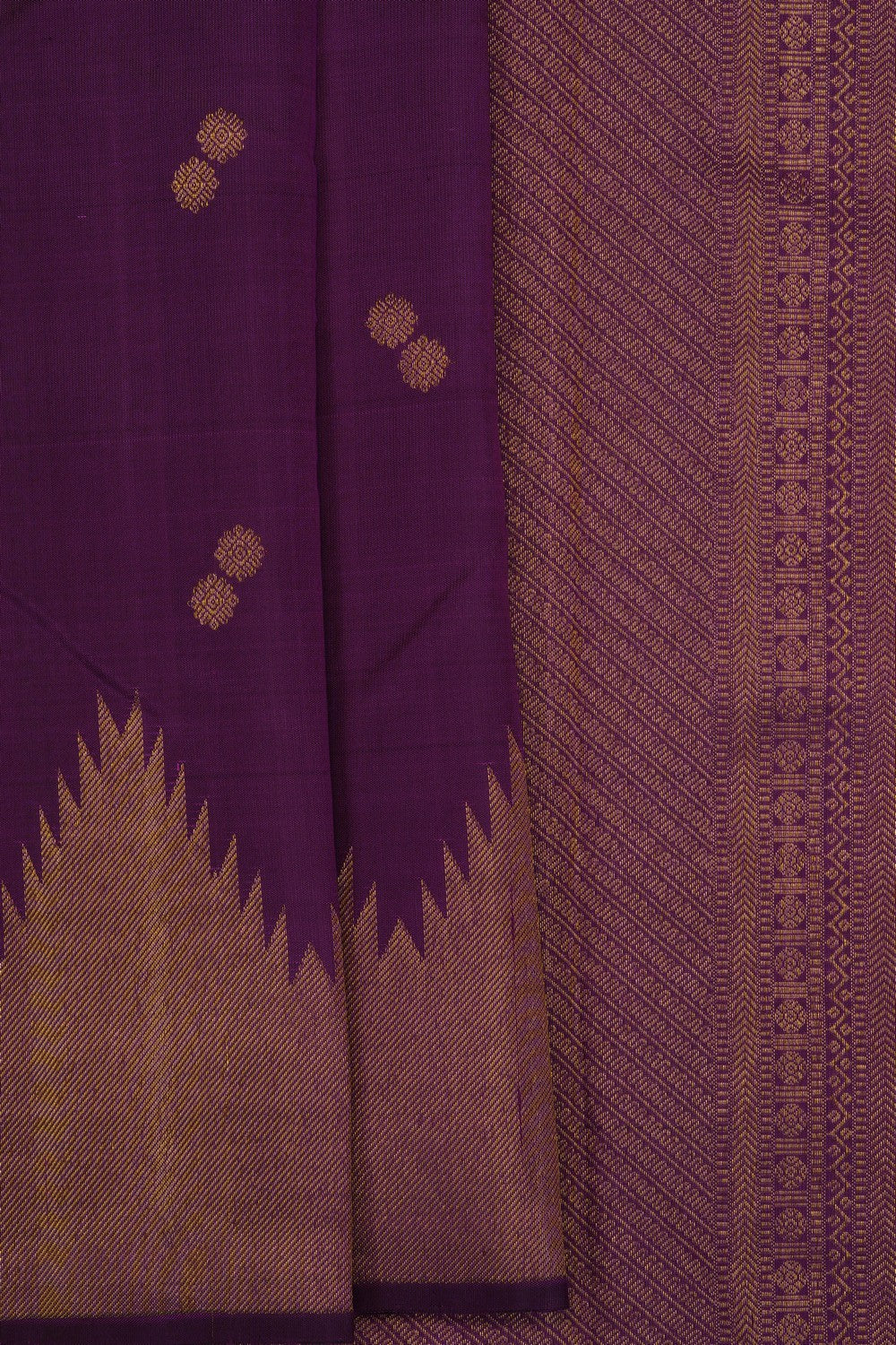 Image of Purple Arani Silk Saree