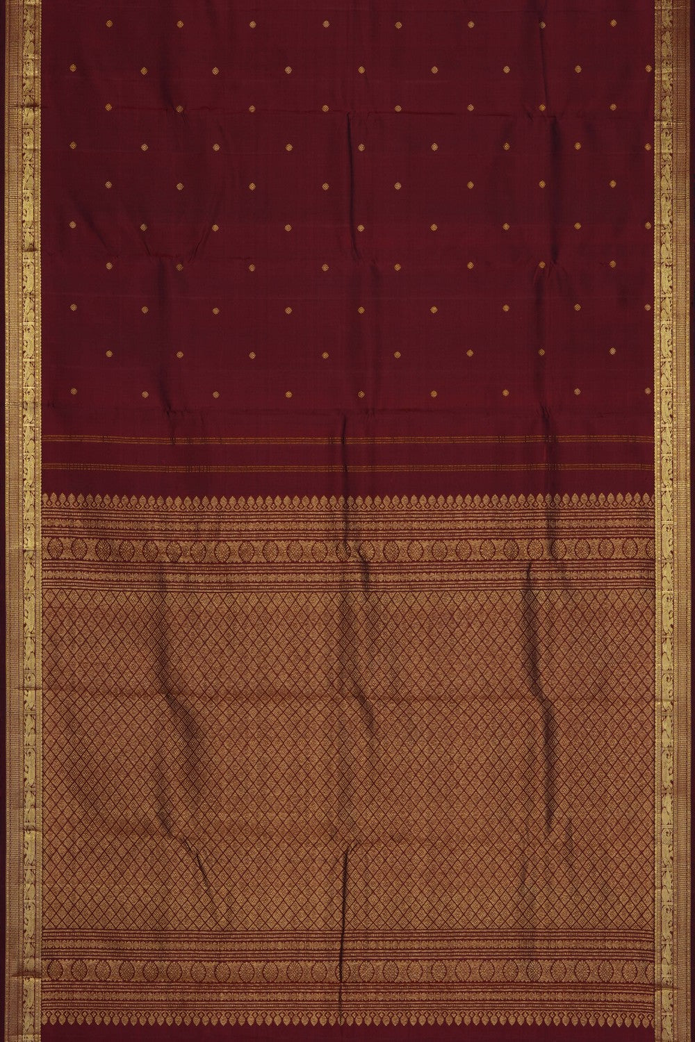 Image of Maroon Arani Silk Saree