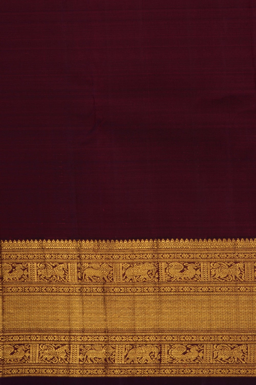 Image of Off-White Arani Silk Saree