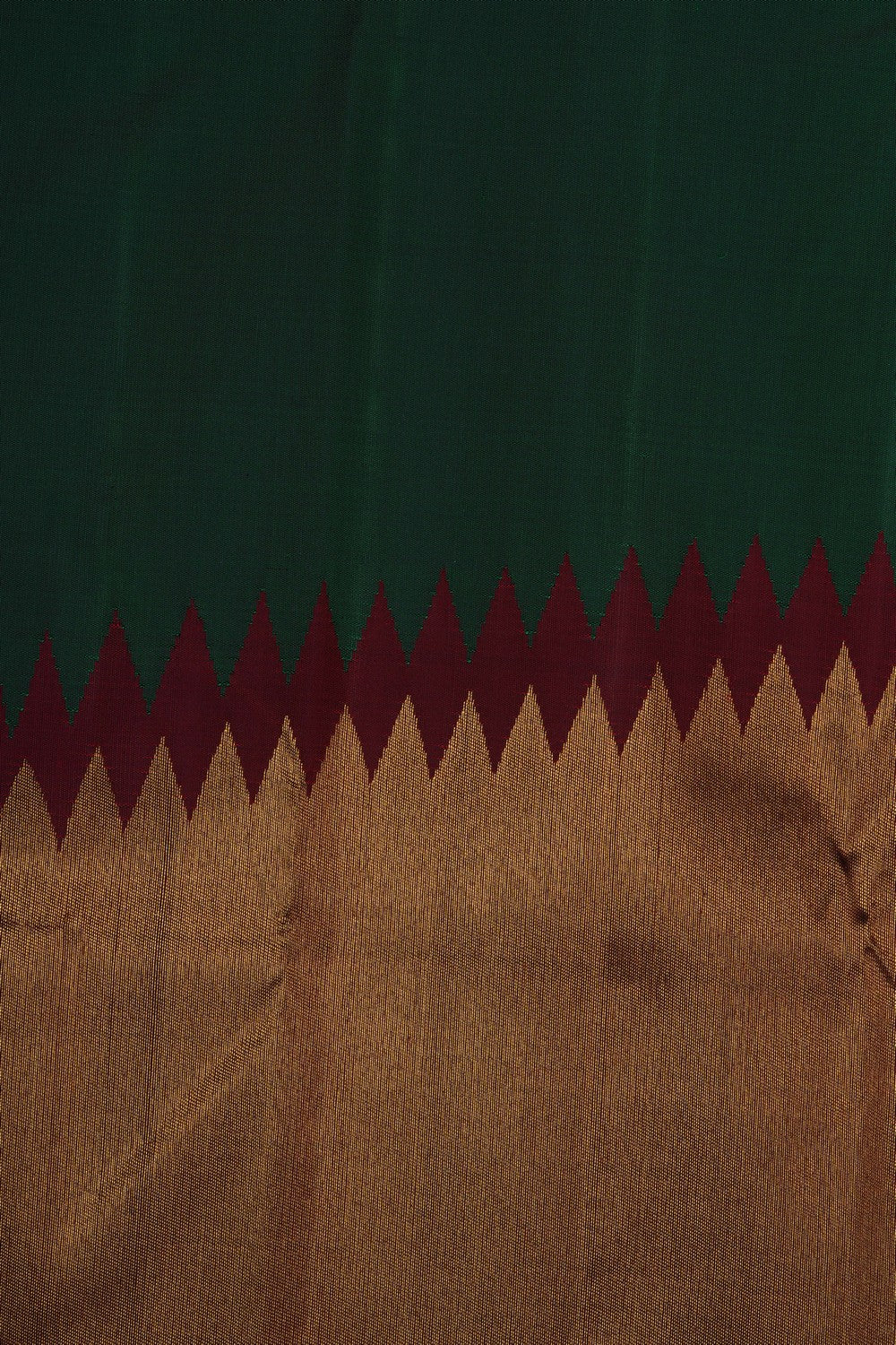 Image of Bottle-Green Arani Silk Saree