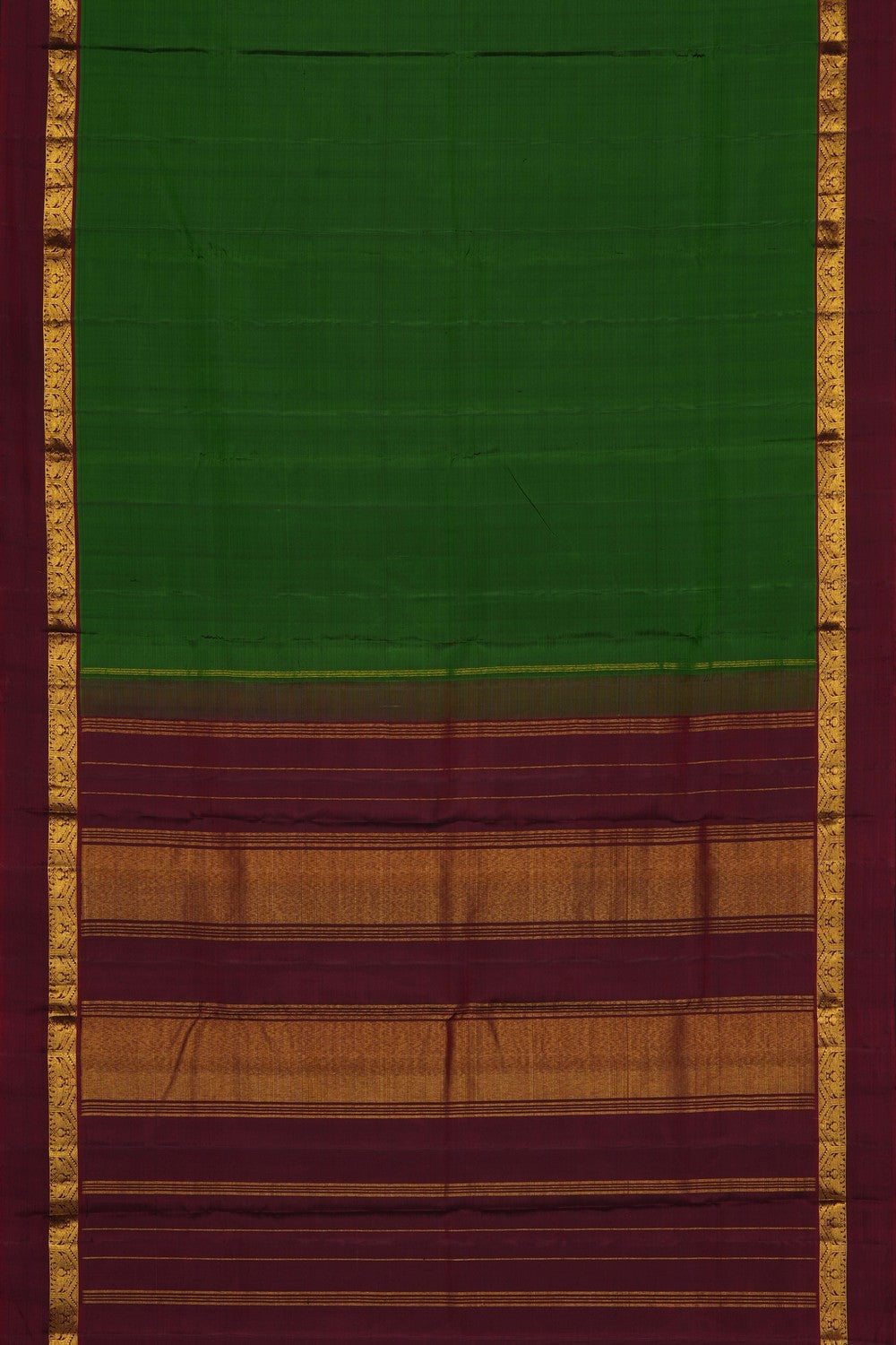 Image of Green Arani Silk Saree