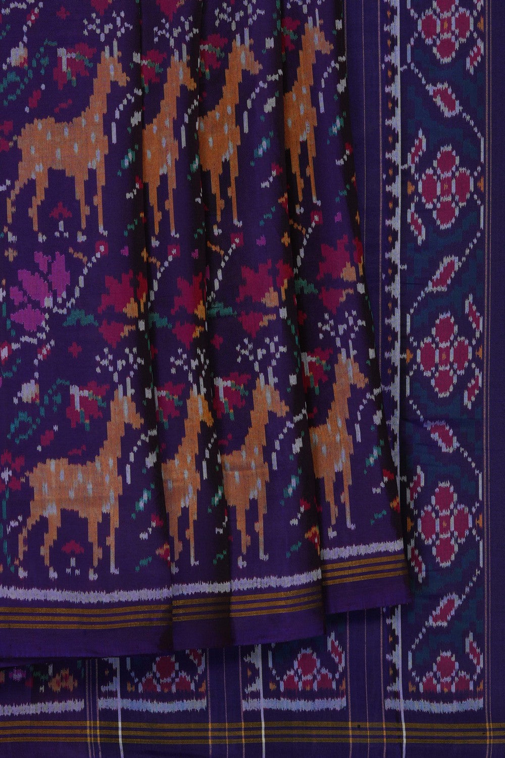 Image of Purple Rajkot Silk Saree