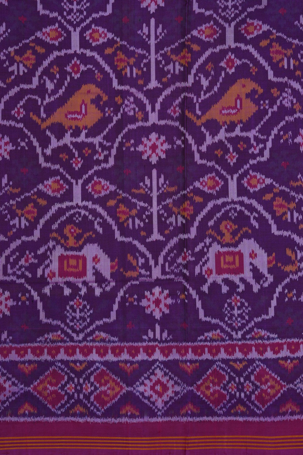 Image of Violet Rajkot Silk Saree