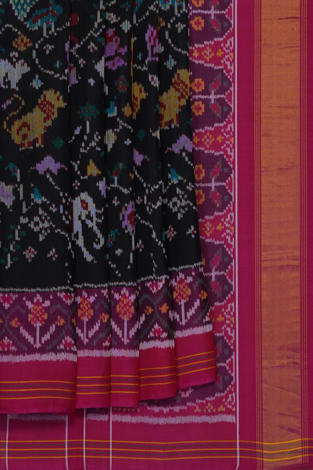 Image of Rajkot Silk Black Saree