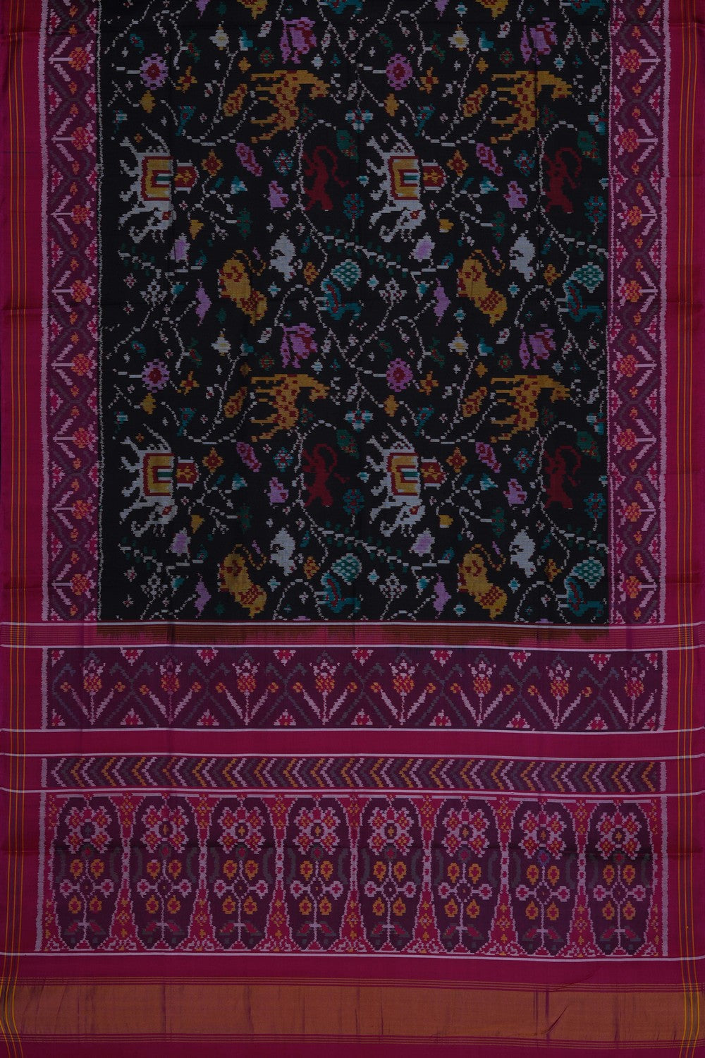 Image of Rajkot Silk Black Saree