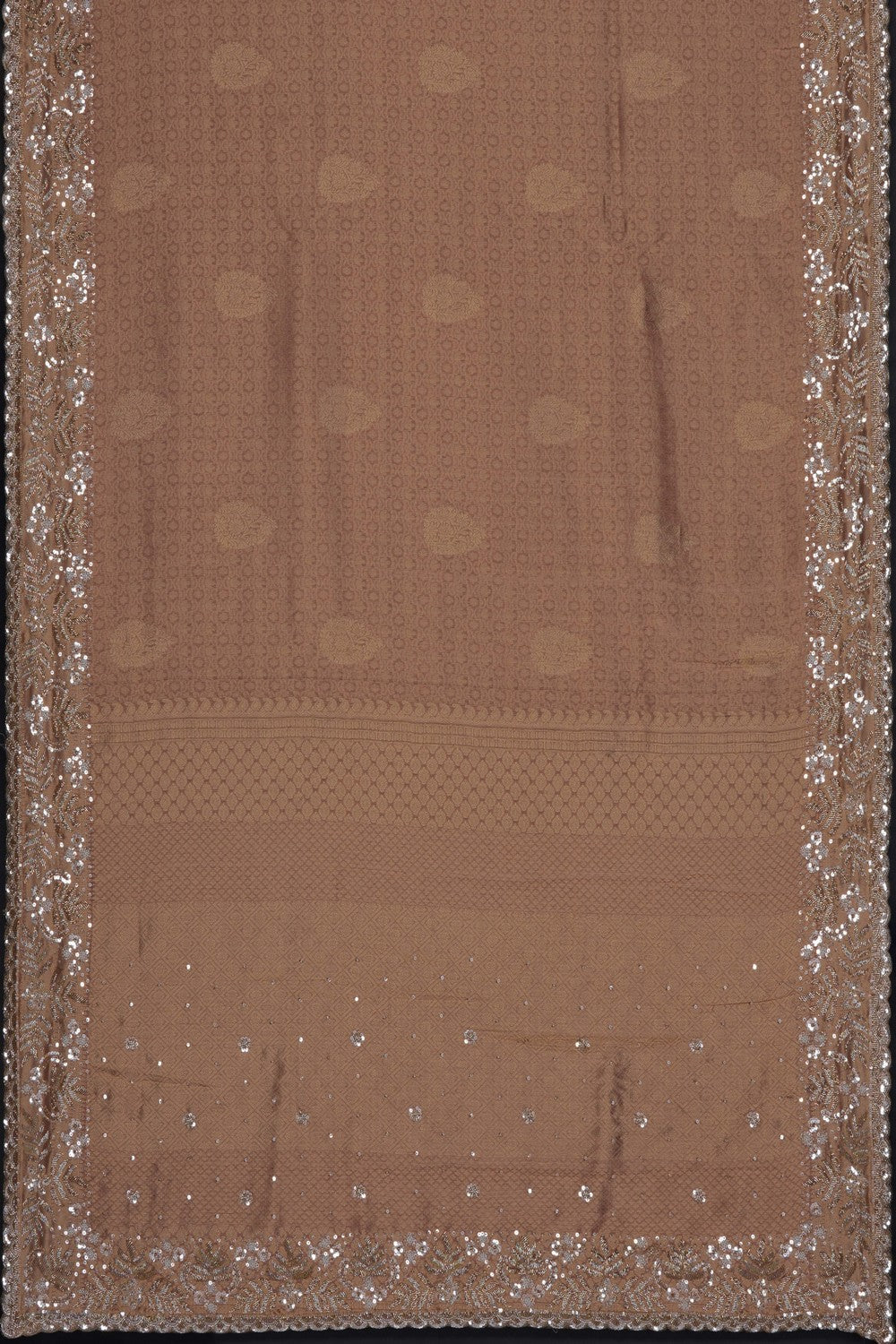 Image of Gold Tissue Silk Embroidery Saree