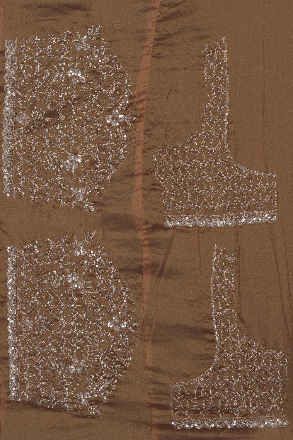 Image of Gold Tissue Silk Embroidery Saree