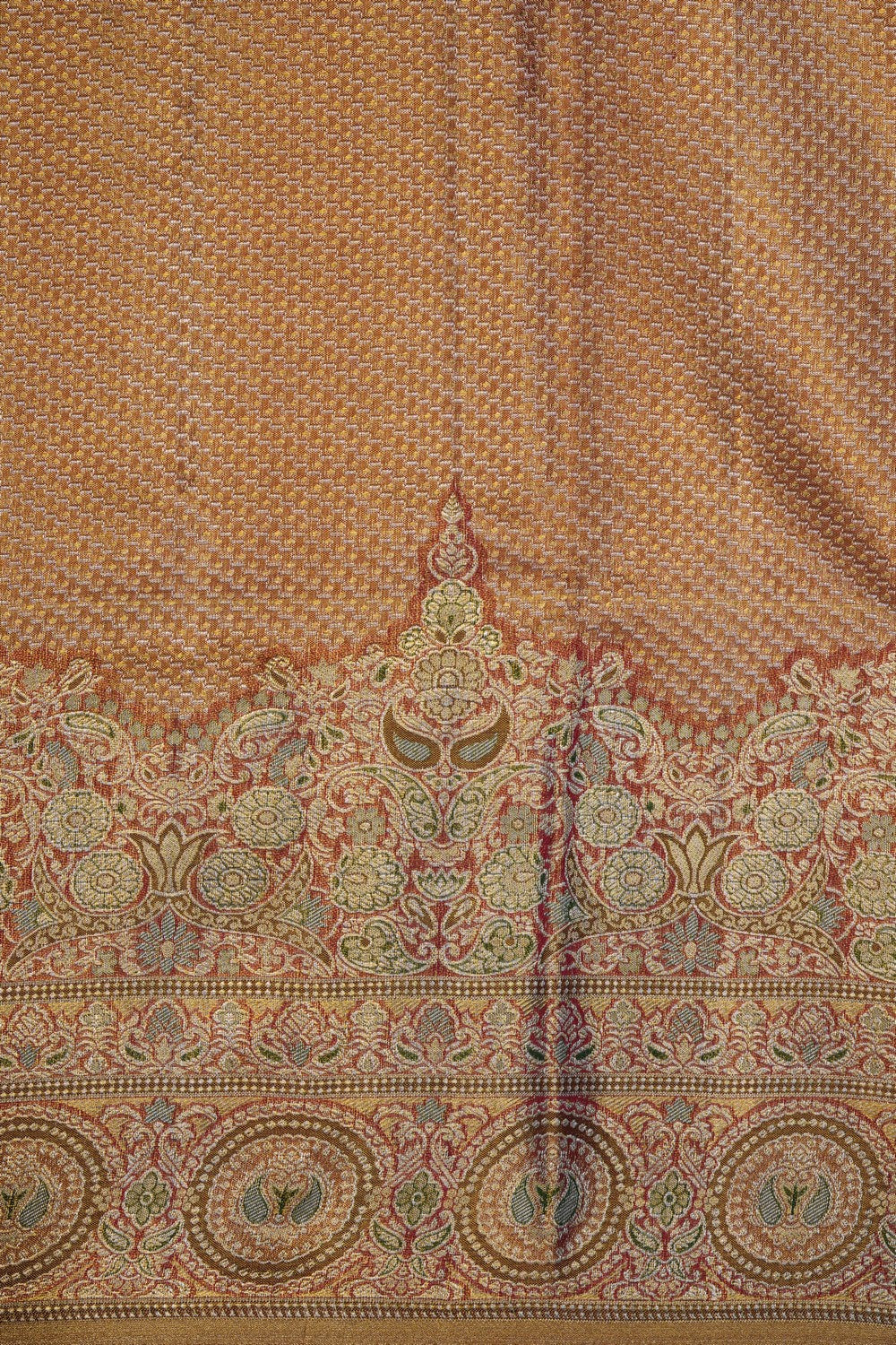 Image of Kanchipattu Gold Tissue Brocade Saree