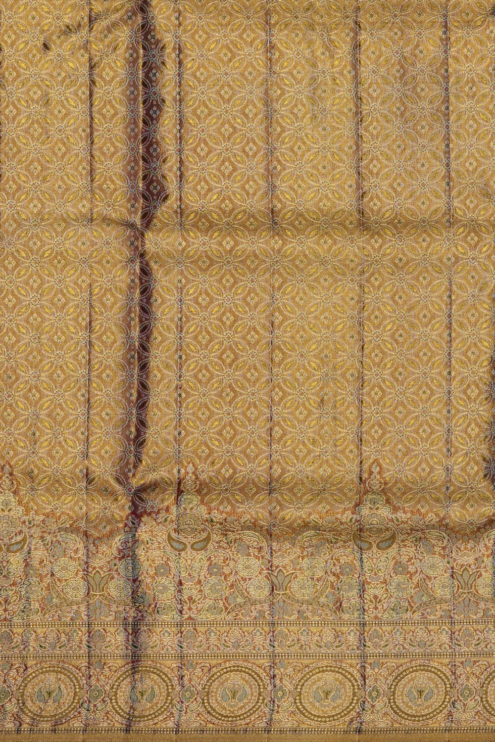 Image of Kanchipattu Gold Tissue Brocade Saree