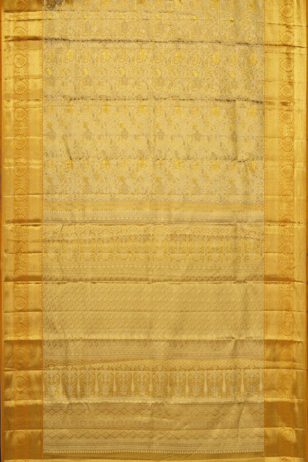 Image of Kanchipattu Gold Tissue Brocade Saree